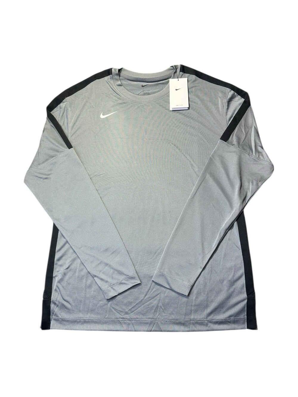 Nike Dri-Fit LS Basketball Training Top, Gray, DC3251-065 Men's Small-Tall NEW